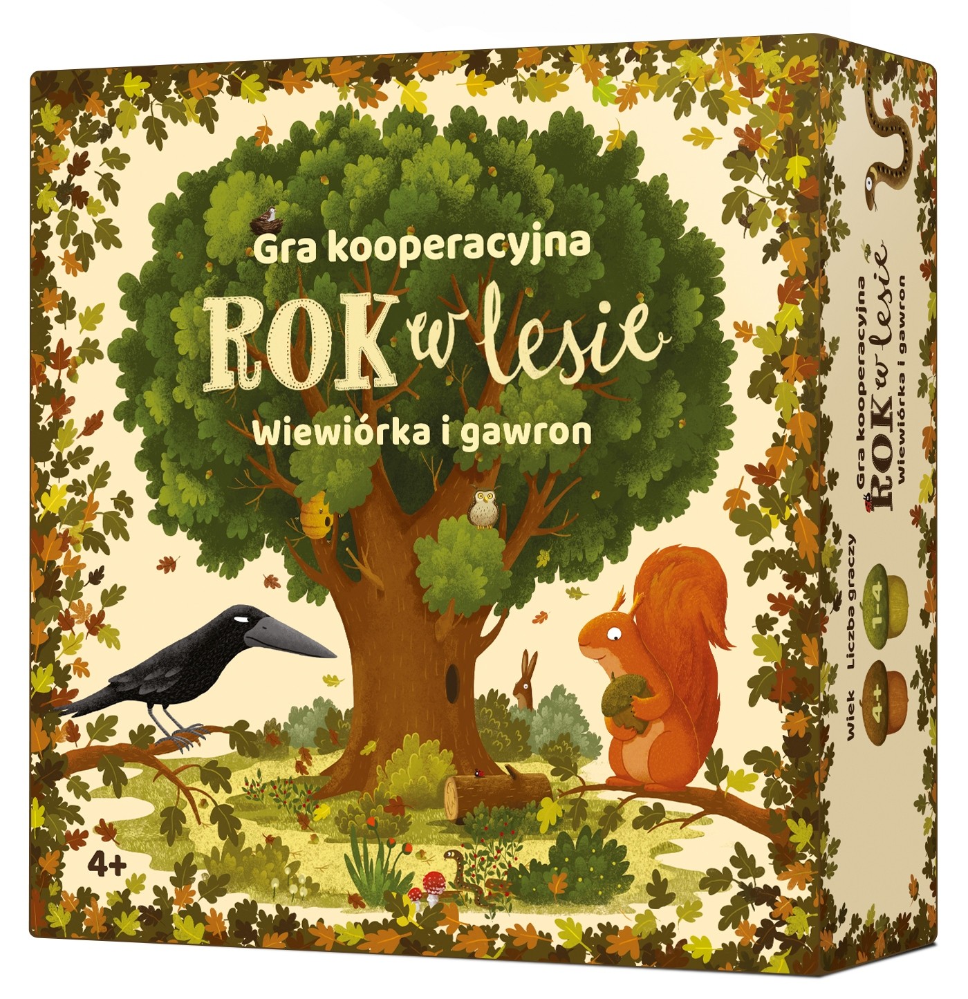 Rok v lese: Spoločenská hra Veverička a havran